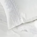 EUROFIRANY PREMIUM Pościel LANA  z bawełny renforcej zdobiona elegancką koronką - 160 x 200 cm - biały 6