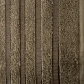 Ręcznik klasyczny podkreślony żakardową bordiurą w pasy - 50 x 90 cm - brązowy 2