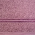 Ręcznik LORI z bordiurą podkreśloną błyszczącą nicią - 50 x 90 cm - liliowy 2