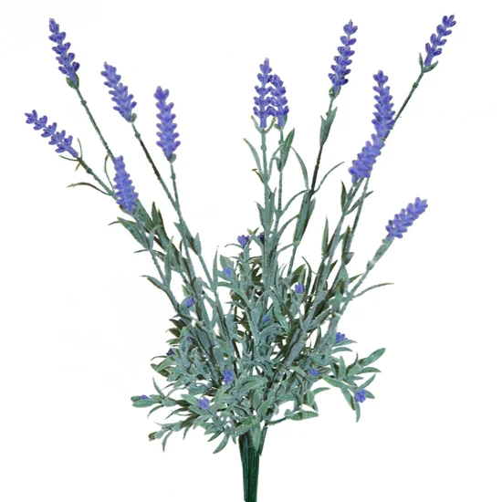 LAWENDA  bukiet, kwiat sztuczny dekoracyjny - dł. 40 cm dł. z kwiatami 30 cm dł. kwiat poj. 5 cm - fioletowy