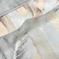 EUROFIRANY CLASSIC Komplet pościeli EVITA z bawełny z motywem cieniowanych szarych liści - 160 x 200 cm - wielokolorowy 4