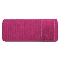 Ręcznik z welurową bordiurą przetykaną błyszczącą nicią - 70 x 140 cm - amarantowy 3