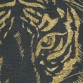 EUROFIRANY PREMIUM Komplet pościeli z wysokogatunkowej bawełny hiszpańskiej TIGER z nadrukiem - 220 x 200 cm, 2 szt. 70 x 80 cm - czarny/złocisty 2