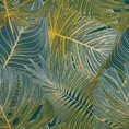 NOVA PRINT komplet pościeli MELANIA z satyny bawełnianej z motywem botanicznym - 220 x 200 cm - zielony 4
