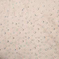 Zasłona z lśniącego welwetu z aplikacją z drobnych błyszczących dżetów - 140 x 270 cm - beżowy 9