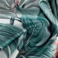 Zasłona MADERA z nadrukiem zielonych liści na białym tle z tkaniny welwetowej - 140 x 250 cm - zielony 8