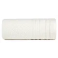 Ręcznik z welurową bordiurą przetykaną błyszczącą nicią - 30 x 50 cm - kremowy 3