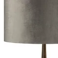 LIMITED COLLECTION Lampka stołowa ALISMA 2 na dwukolorowej ceramicznej podstawie z welwetowym abażurem  CIEPŁO BRĄZÓW - ∅ 40 x 65 cm - brązowy 8