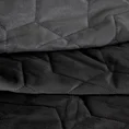 ELLA LINE Narzuta dwustronna ABBI  z welwetu pikowana metodą hot press - 220 x 240 cm - czarny 3