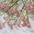 GIPSÓWKA RÓŻOWA gałązka, kwiat sztuczny dekoracyjny - dł. 65 cm dł. z kwiatami 22 cm śr. kwiat 0,5 cm - różowy 3