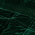 EUROFIRANY PREMIUM narzuta KRISTIN z welwetu podwójnie przeszywana w geometryczny wzór - 220 x 240 cm - ciemnozielony 3