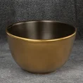 Misa ceramiczna EBRU czarno-złota - ∅ 25 x 15 cm - czarny 1