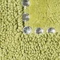 Miękki bawełniany dywanik CHIC zdobiony kryształkami - 75 x 150 cm - oliwkowy 3