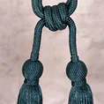 Dekoracyjny sznur do upięć z dwoma chwostami - 50 cm - ciemnoturkusowy 3
