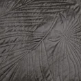 DESIGN 91 Narzuta LUIZ welwetowa pikowana metodą hot press we wzór liści palmy - 200 x 220 cm - grafitowy 6