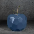 Figurka ceramiczna APEL - jabłko o geometrycznych kształtach - 13 x 13 x 10 cm - granatowy 1