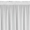 Firany ADELEIDA na okno balkonowe zdobione haftem w formie poziomych fal - 400 x 150 cm - biały 4