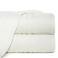 Ręcznik klasyczny z bordiurą podkreśloną delikatnymi paskami - 50 x 90 cm - kremowy 1