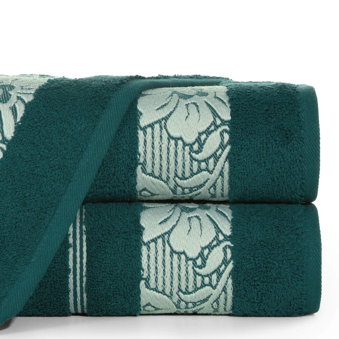 EUROFIRANY CLASSIC Ręcznik SYLWIA 1 z żakardową bordiurą tkaną w ornamentowy wzór