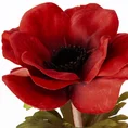 ANEMON kwiat sztuczny dekoracyjny z płatkami z jedwabistej tkaniny - 53 cm - czerwony 2