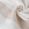 EUROFIRANY CLASSIC Ręcznik SYLWIA 1 z żakardową bordiurą tkaną w ornamentowy wzór - 70 x 140 cm - kremowy 5