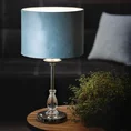 Lampka stołowa MONIK z kryształową podstawą i welwetowym abażurem - ∅ 30 x 53 cm - niebieski 5