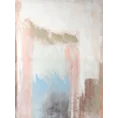 Obraz ILLUSION 6 abstrakcyjny ręcznie malowany na płótnie - 60 x 80 cm - pudrowy róż 1