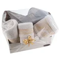 Zestaw prezentowy -  6 szt ręczników na każdą okazję - 50 x 40 x 30 cm - beżowy 1