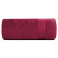 Ręcznik LORITA 50X90 cm bawełniany z żakardową bordiurą w stylu eko - 50 x 90 cm - amarantowy 3