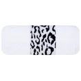 DIVA LINE Ręcznik LETA w kolorze białym, z żakardową bordiurą z motywem zwierzęcym i błyszczącą nicią - 70 x 140 cm - biały 3