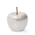 Jabłko - figurka ceramiczna SIMONA z perłowym połyskiem - 11 x 11 x 13 cm - perłowy 2