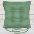 ADORE dwustronna welurowa poduszka siedziskowa na krzesło z czterema pikowaniami, gramatura 195 g/m2 - 40 x 40 x 8 cm - miętowy 1