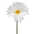 GERBERA kwiat sztuczny dekoracyjny - dł. 52 cm śr. kwiat 11 cm - biały 1