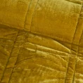 EUROFIRANY PREMIUM narzuta KRISTIN z welwetu podwójnie przeszywana w geometryczny wzór - 170 x 210 cm - miodowy 3
