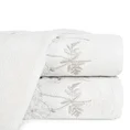 Ręcznik zdobiony haftem z ptaszkami - 50 x 90 cm - beżowy 1