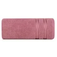Ręcznik MANOLA z bordiurą podkreśloną żakardowymi paseczkami - 30 x 50 cm - pudrowy róż 3