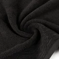Ręcznik DAFNE z bawełny podkreślony żakardową bordiurą z motywem zebry - 50 x 90 cm - czarny 4