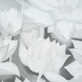 EUROFIRANY CLASSIC Komplet pościeli SONIA 17 z bawełny z motywem okazałych kwiatów lilii wodnej - 220 x 200 cm - biały 2