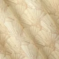 PIERRE CARDIN zasłona welwetowa GOJA z błyszczącym nadrukiem w formie liści miłorzębu - 140 x 250 cm - kremowy 11