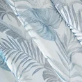 Zasłona NAIRA z etaminy z nadrukiem egzotycznych liści półprzezroczysta - 140 x 250 cm - biały 5