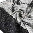 Ręcznik DORIAN melanżowy z geometrycznym wzorem z motywem wachlarzy - 70 x 140 cm - czarny 5