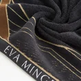 EVA MINGE Ręcznik MINGE 3 z bordiurą zdobioną fantazyjnym nadrukiem geometrycznym - 30 x 50 cm - czarny 5