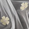 Firana dziecięca ELSA z kwiatuszkami haftowanymi puszystą nicią - 140 x 250 cm - biały 8