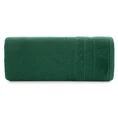 Ręcznik z drobną fakturą i miękką welwetową bordiurą - 30 x 50 cm - butelkowy zielony 3
