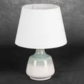 Lampka ceramiczna LIANA w stylu boho z efektem ombre - 27 x 27 x 41 cm - kremowy 1