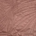 DESIGN 91 Narzuta LUIZ welwetowa pikowana metodą hot press we wzór liści palmy - 200 x 220 cm - różowy 6