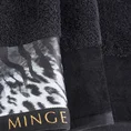 EWA MINGE Komplet ręczników AGNESE w eleganckim opakowaniu, idealne na prezent! - 2 szt. 50 x 90 cm - czarny 10