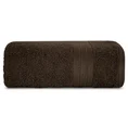 Ręcznik KAYA klasyczny z żakardową bordiurą - 50 x 90 cm - brązowy 3