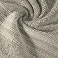 Ręcznik ROMEO z bawełny podkreślony bordiurą tkaną  w wypukłe paski - 50 x 90 cm - jasnobrązowy 5