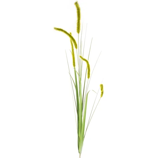 TRAWA OZDOBNA Z DŁUGIMI KŁOSAMI, sztuczna roślina dekoracyjna - 53 cm - zielony
